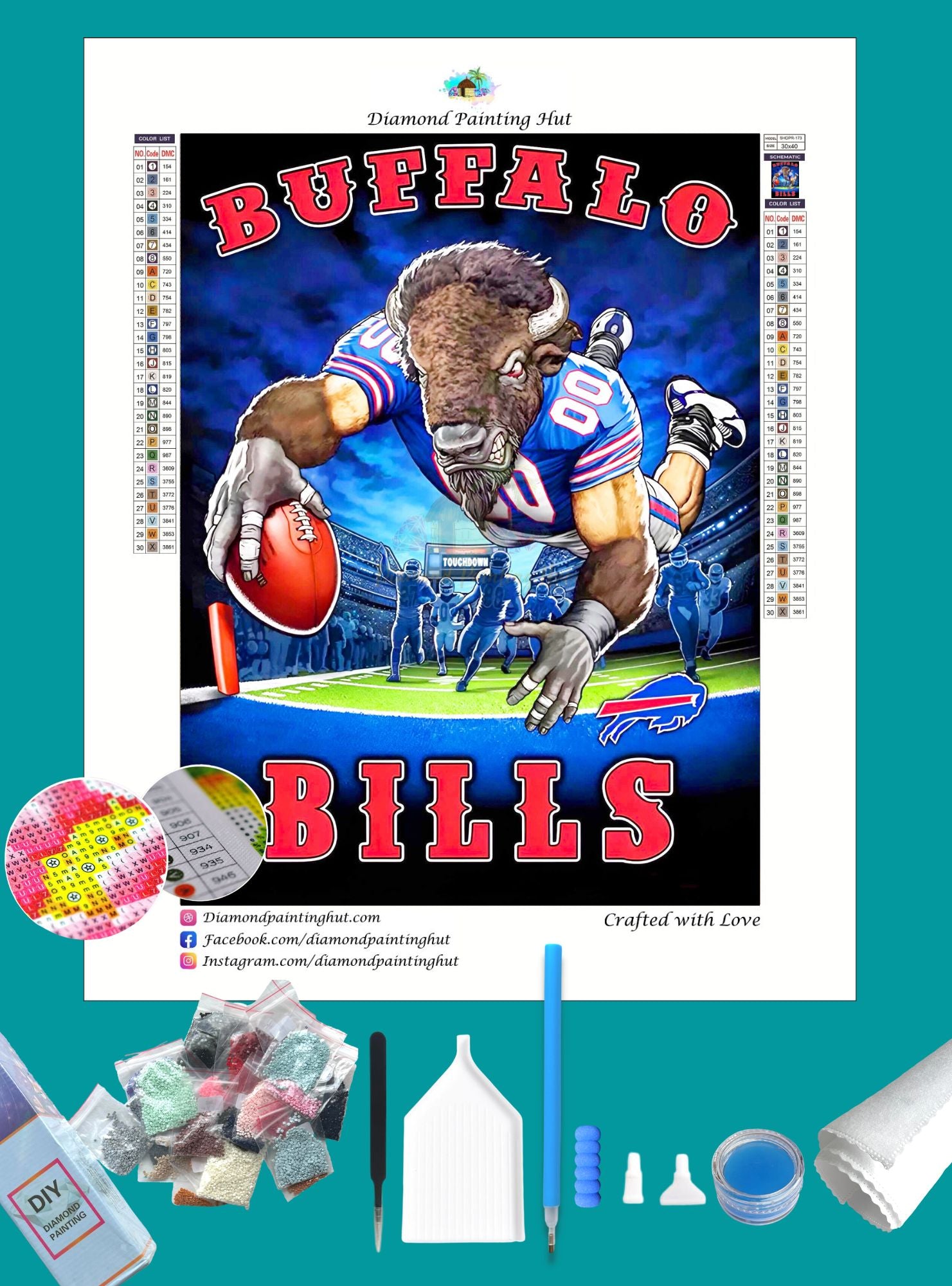 Buffalo Bills NFL Diamond Painting - Diamond Painting Hut