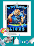 Detroit Lions NFL Diamond Painting-Diamond Painting Hut