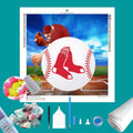 Red Socks MLB Pitcher Painting-Diamond Painting Hut