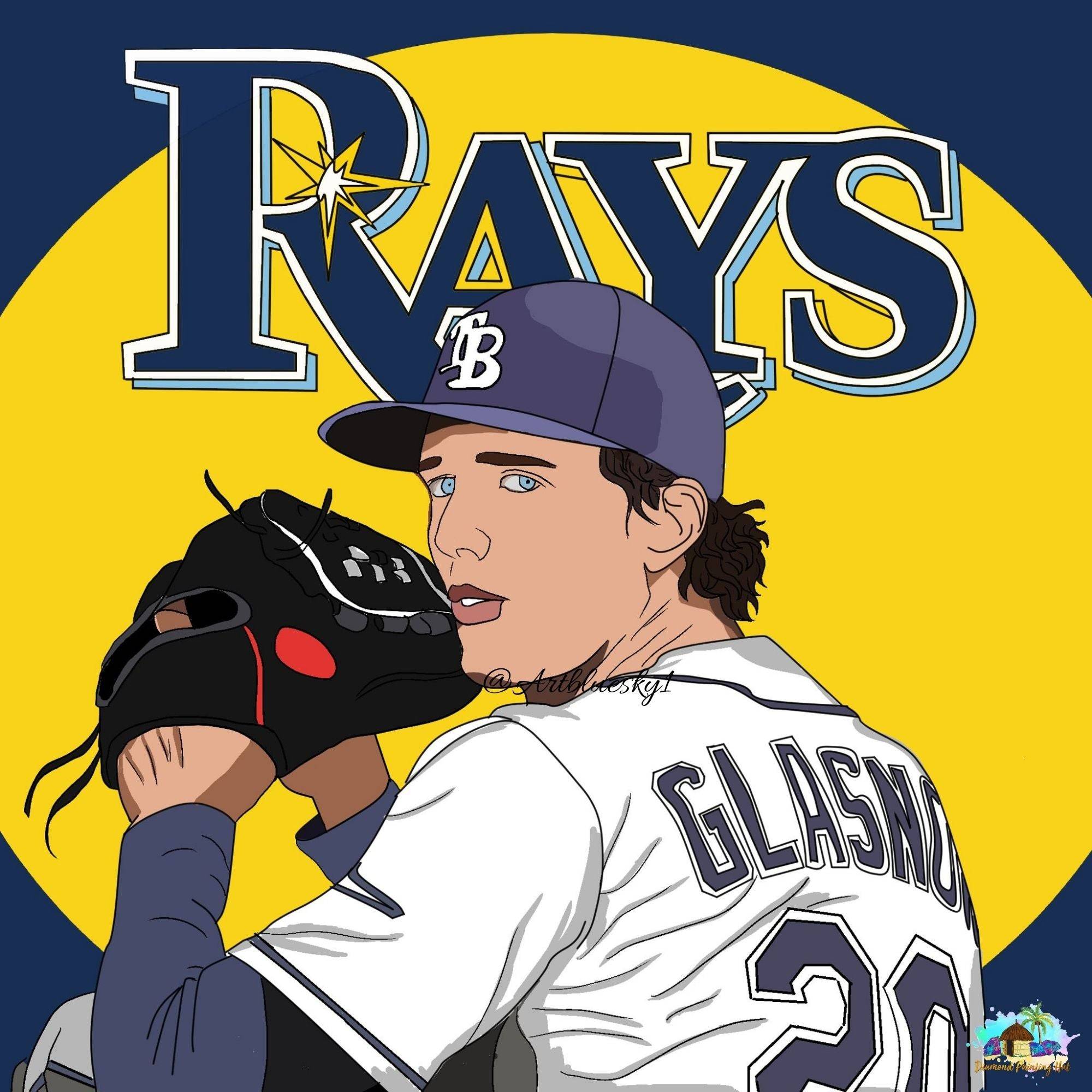 Tyler Glasnow Canvas Baseball Canvas Sports Canvas Tampa 