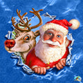 Santa and Rudolph Diamond Painting-Diamond Painting Hut