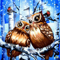 Christmas Owls Diamond Painting-Diamond Painting Hut