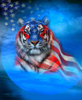 Tiger in American Flag Diamond Painting-Diamond Painting Hut